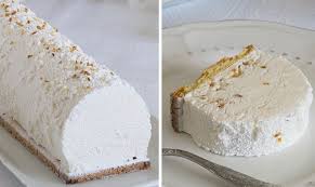 Buche Au Nougat Glace Au Thermomix Plat Et Recette Dessert Noel Facile Nougat Glace Recette Nougat Glace