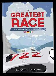 The 1955 Mille Miglia Was Won By Mercedes Benz Factory Driver Stirling Moss With The Aid Of His Navigator Denis Jen Vintage Racing Poster The Great Race Racing