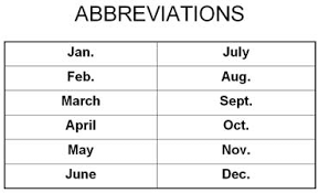 Aol Image Search Result For Http Www Elcivics Com Lifeskills Images Abbreviations Months Jpg Months In A Year Homeschool Abbreviations