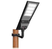 Solar Street Light Package Deal - 1 of the 120W Solar Street LED Light +  Single Wrap Around Mount - Black