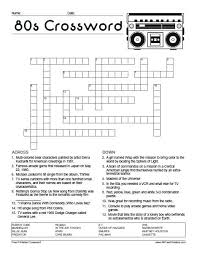 A separate 'answers' link is provided for when you are ready to verify your responses. Free Printable 80 S Crossword Puzzle Free Printable 80 S Crossword Puzzle A Free Printable Game That You Can Print An Crossword Crossword Puzzle Word Puzzles