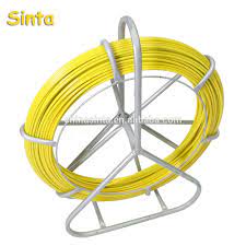 Fish Tape Fiberglass Duct Rodder Cable Pulling Rod Wire Puller Push Pull Rod 6mm Rodder Fiberglass Duct