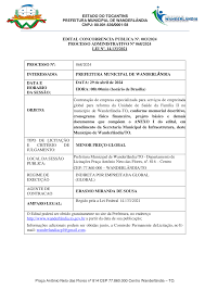 EDITAL CONCORRENCIA PUBLICA Nº. 003/2024 PROCESSO ADMINISTRATIVO Nº  068/2024 LEI Nº. 14.133/2021 PROCESSO Nº: 068/2024 INTER