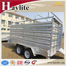 Source Heavy Duty Galvanized Steel Livestock Trailer Cattle Trailer For Sales On M Alibaba Com Livestock Trailers Cattle Trailers Trailer Diy