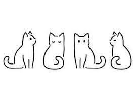 Cats Bigcats Littlecats Catlovers Funnycats Sillycats Cat Photography Catart 9lives Kittylove Litterbox Ilovecat Simple Cat Drawing Cat Doodle Line Art Vector