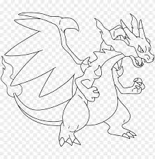 Pokemon drawing easy for beginners and everyone. Mega Charizard Drawing Mega Charizard X Colori Png Image With Transparent Background Toppng