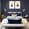 Feminine bedroom glam touches silk, room designed around stunning custom made degournay featuring carat white gold aluminum decorations like maps vintage blue porcelain vases crystal gilded chandelier make bedroom girlish glam inviting. 1