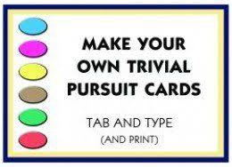 Grammar city instructions choose the grammar you want to practice. Make Your Own Trivial Pursuit Cards Trivial Pursuit Board Game Template Trivial