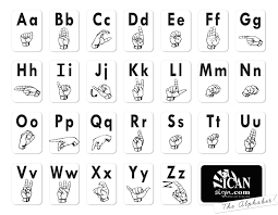 Unexpected Asl Chart Printable Asl Alphabet Printable Manual