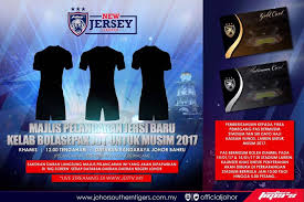 Berikut dikongsikan senarai jersi pasukan liga super 2020 yang meliputi penaja jersi dan senarai pemain: Johor Southern Tigers Majlis Pelancaran Jersi Baru Kelab Bolasepak Jdt Untuk Musim 2017 Kelab Bolasepak Johor Darul Ta Zim Jdt Akan Mengadakan Majlis Pelancaran Jersi Baru Kelab Bolasepak Jdt Untuk Musim 2017