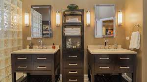 Those trendy solid wood vanity units for bathrooms are classic enough to remain on trend with the passing of the years. 20 Clever Designs Of Bathroom Linen Cabinets Home Design Lover