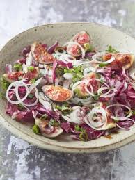 Salade De Trevise Aux Figues Recette Recette Salade Salade De Trevise Recettes De Cuisine