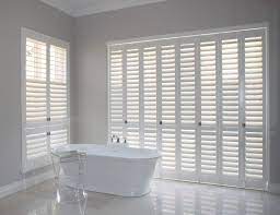 Wood blinds genuine woods are precision crafted from north american hardwoods including oak and cherry, and display beautiful natural grain and custom shutters will protect your privacy and let you effortlessly control the light that enters your space. Shutters Gallery American Shutters Interior Shutters Beautiful Bathrooms