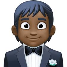 🤵🏿 Person in Tuxedo: Dark Skin Tone