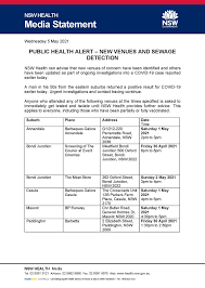 Abdullakutty said that sultana had insulted india. Nsw Health On Twitter Public Health Alert New Venues And Sewage Detection Nsw Health Can Advise That New Venues Of Concern Have Been Identified And Others Have Been Updated