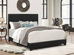 By brookside (29) lorelei 14 in. Amazon Com Crown Mark Erin Upholstered Panel Bed In Black Full Furniture Decor