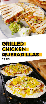 These Are The Hottest Grilled Chicken Quesadillas We Ve Ever Seen Get The Recipe At Delish Com Recipe Easy Easyrecipe Ch Chicken Quesadillas Recipes Food