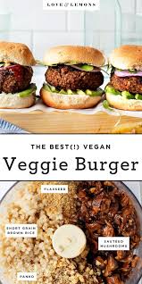 Best Veggie Burger Recipe Love And Lemons In 2020 Veggie Burgers Recipe Best Veggie Burger Vegetarian Vegan Recipes