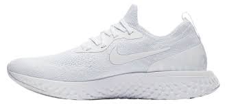 The foam soles ensure cushioning and traction.shown. Triple White Nike Epic React Flyknit And Air Vapormax 2 Builds Are Available Now Weartesters