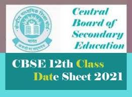 Cbse board exam dates to be announced today | union education minister ramesh pokhriyal will announce the cbse board examinations dates of the classes 12 and 10 at 6 pm today. Cbse 12th Date Sheet 2021 Download Pdf Cbse 12th Time Table 2021 Jobnotifys In Latest Govt Jobs Sarkari Result