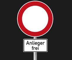 Zur befestigung von randverstärkten schildern (alform) wird eine. Anlieger Frei Bussgeld Fur Den Durchgangsverkehr