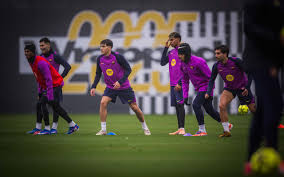 Final session before trip to Villarreal
