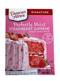 Strawberry for a strawberry cake etc, etc. Buy Duncan Hines Signature Moist Cake Mix Strawberry Supreme 16 5 Oz 2 Pack Online In Belarus B00q2ew4js