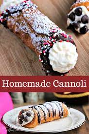 Homemade Cannoli Recipe Homemade Cannoli Dessert Recipes Food