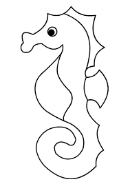 Print Coloring Image Momjunction Seahorse Crafts Coloring Pages Seahorse