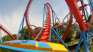 Dragon Khan Roller Coaster Pov Front Seat View From Portaventura Spain 1080p Hd Roller Coaster Seat View Pov
