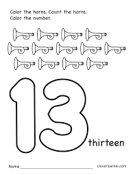 Number 13 Worksheets For Preschool Children 01 Jpg 1 275 1 650 Pixels Numbers Preschool Preschool Worksheets Number 13