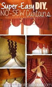 Choose any fabric you like to make these simple window treatments. The Most 22 Cool No Sew Window Curtain Ideas Amazing Diy Interior Home Design