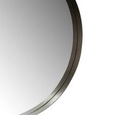 Silverwood Furniture Reimagined Eagan Round Gunmetal Wall Mirror Cpdm1054a In 2020 Round Wall Mirror Mirror Wall Framed Mirror Wall
