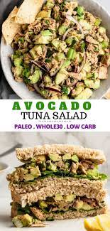 Easy Avocado Tuna Salad Flavorful And So Healthy Recipe Avocado Tuna Salad Salad Recipes Tuna Salad