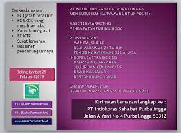 Lowongan kerja pt indokores sahabat purbalingga. Pt Indokores Sahabat Purbalingga Loker Purwokerto Facebook