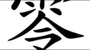Chinese Symbol: 零, Zero; The Number 0; A Part Of Fraction Of The Whole