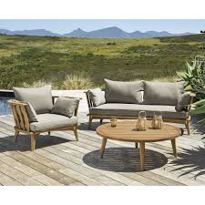 Solid Acacia Outdoor Armchair With Taupe Cushions In 2020 Sunroom Furniture Outdoor Furniture Sets Outdoor Armchair