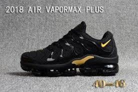 Black And Gold Vapormax Plus Outfit Mens Nike Air Vapormax Plus Kpu Tn 2018 Black Gold Running Shoes Nike Air Max Nike Air Max Tn Nike Air