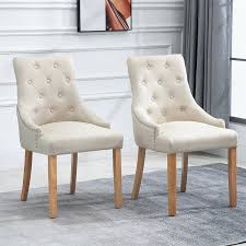 Whether at a formal gathering or relaxing at a cookout, these seats work in any setting. 2 Pcs Accent Dining Chairs With Arm Fabric Padded Home Dining Room Kitchen Beige 738596628031 Ebay