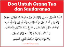 5 Doa Untuk Kedua Orang Tua Dan Artinya Ilmusiana