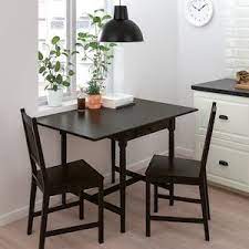 Ingatorp Stefan Table And 2 Chairs Black Brown Brown Black Ikea In 2021 Table Ikea Ikea Table Desk