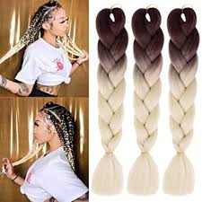 Discover quality white braiding hair on dhgate and buy what you need at the greatest convenience. Amazon Com Mscharm 5 Packs Jumbo Braiding Hair Extensions Ombre Box Braids 24 Inch Twist Crochet Braids Synthetic Fiber Hair For Women And Girls 100g Pack Brown Light White Beauty