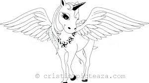 Planse de colorat cu animale unicorni desene de colorat cu. Unicorn De Colorat Planse De Colorat Cu Cai Inaripati
