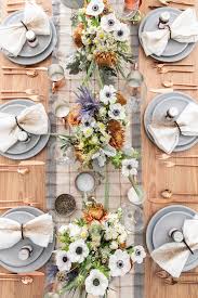 The best elegant thanksgiving table settings & centerpieces: A Rustic Modern Thanksgiving Table Setting Sugar And Charm Rustic Thanksgiving Table Kitchen Table Settings Modern Thanksgiving Table