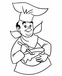 Chef Coloring Pages Free Printable Google Search Coloring Pages Coloring Pages For Kids Food Coloring Pages