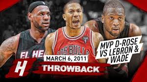Prime d'rose, before his numerous injuries. The Game That Mvp Derrick Rose Completely Destroyed Lebron James Dwyane Wade 2011 03 06 Epic Youtube