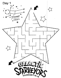 Galactic Starveyors Coloring Sheet Vbs 2017 Day 1 Easy Maze Galactic Starveyors Vbs Vbs Vbs 2017