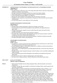 Quality control project technician cv example. Engineering Technologist Resume Samples Velvet Jobs