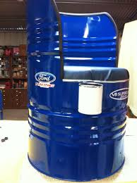 Ford Racing Converted 44 Gallon Oil Drum Chair Drum Chair Barrel Furniture Oil Drum