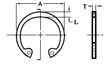 internal retaining snap ring sizes and groove design chart